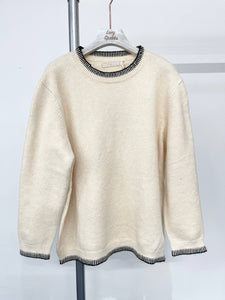 Evie Soft Knit Jumper With Contrast Edging